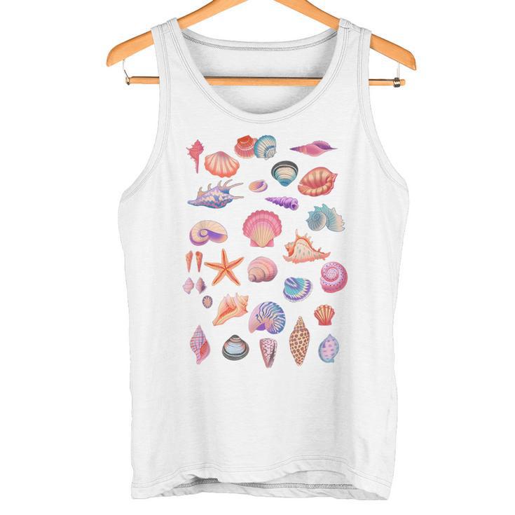 Shell Collector Seashell Beach Shelter Shell Shell Shell Tank Top