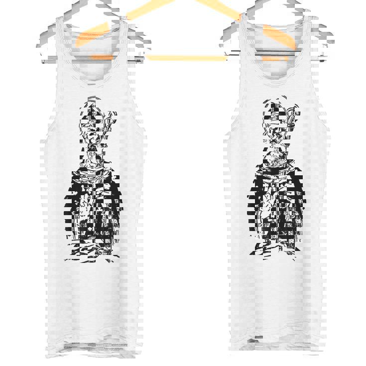 St Patrick Saint Patty Clover Catholic Snake Tank Top