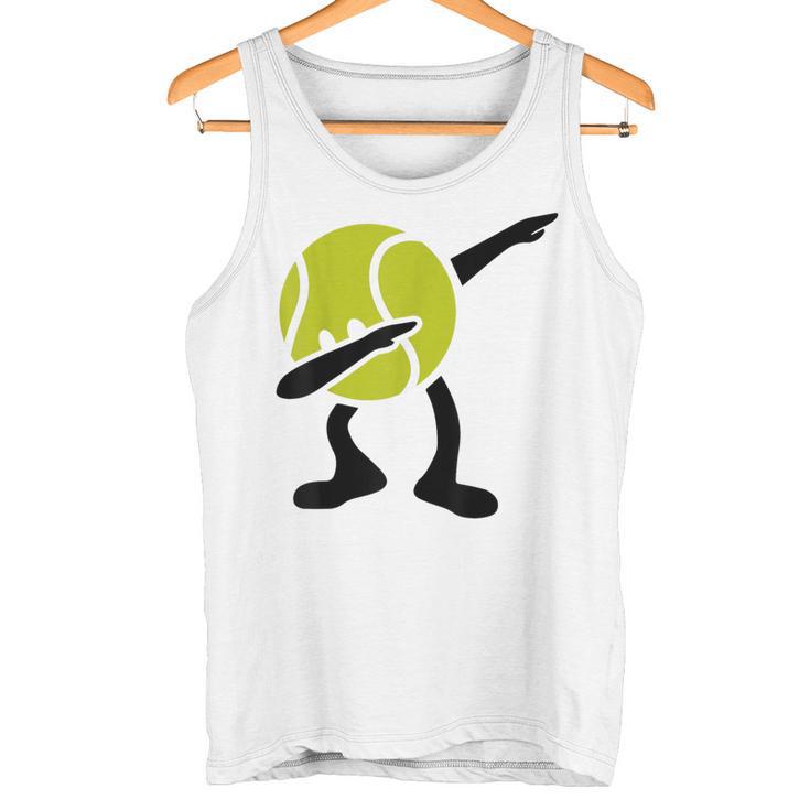 Tennis Dabbing Tennis Ball Tennis Player Ball Sport Tank Top