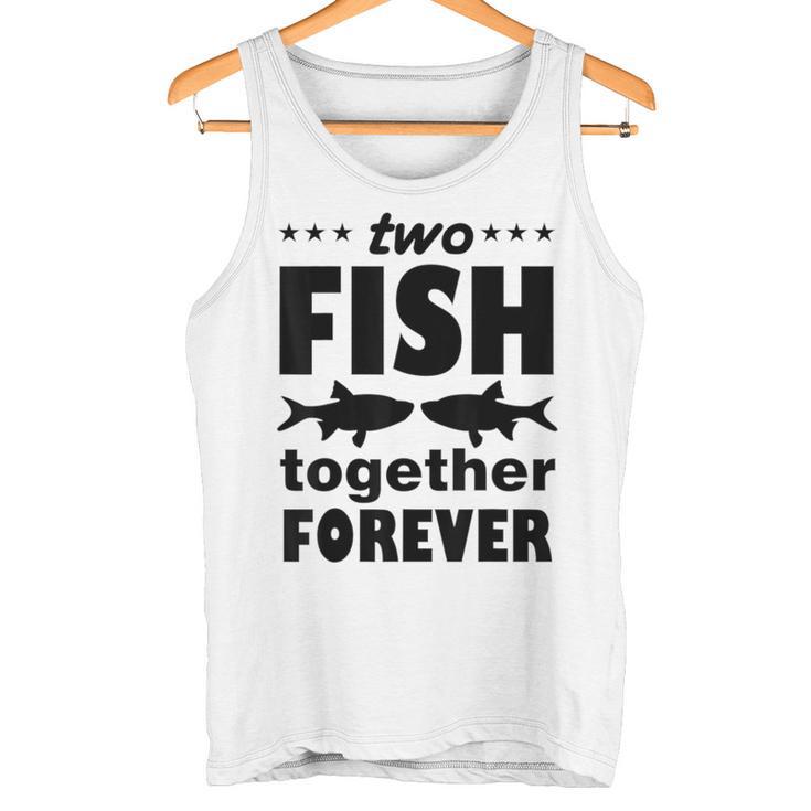 Two Fish Together Forever Angler Tank Top