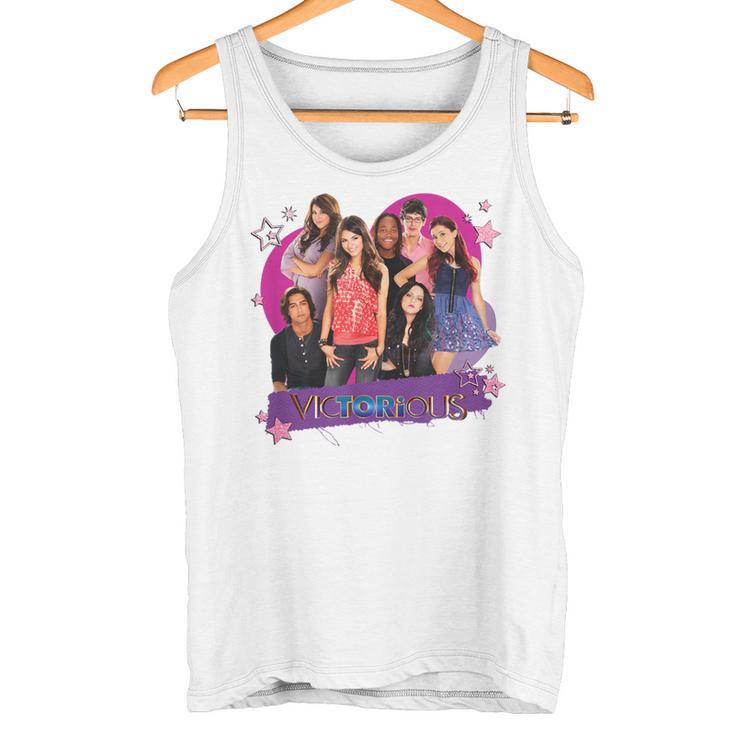 Victorious Main Cast Lovely Group Shot Gray Tank Top