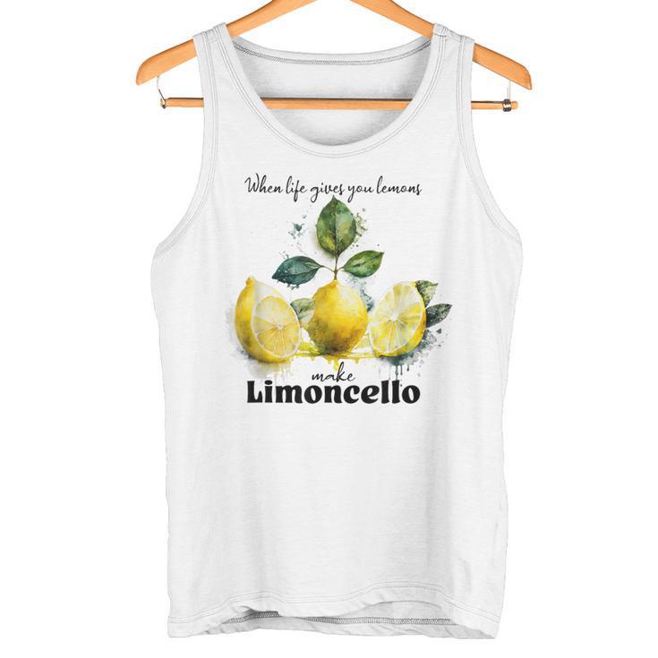 Wenn Du Zitronen Bekommst Mach Limoncello Travel To Italy Tank Top