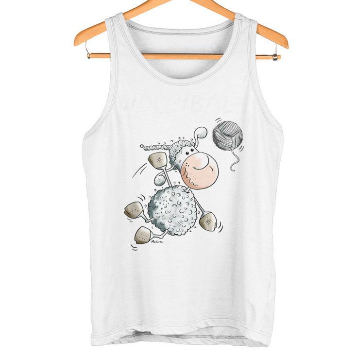 Wollyball Iolleyball Sheep Word Game Funolleyball Player Tank Top