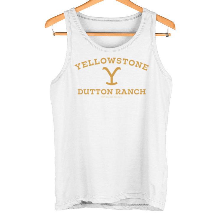 Yellowstone Dutton Ranch Gold Pocket Logo Long-Sleeved S Tank Top