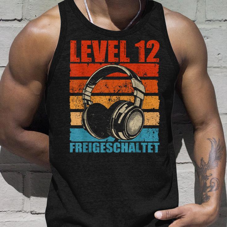 12Th Birthday Boysideo Gamer Level 12 Unlocked Boys Tank Top Geschenke für Ihn