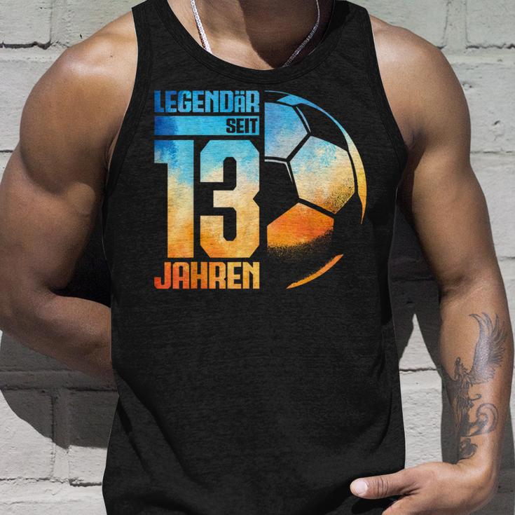 13Th Birthday Decoration Football Player 13 Years Boy Nager Tank Top Geschenke für Ihn