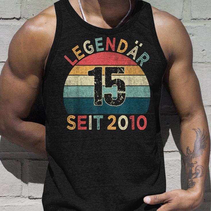 15Th Birthday Legendary Since 2010Intage 15 Years Old Tank Top Geschenke für Ihn