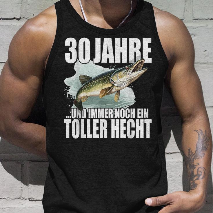 30 Jahre Und Noch Ein Toller Hecht Angler Birthday Tank Top Geschenke für Ihn