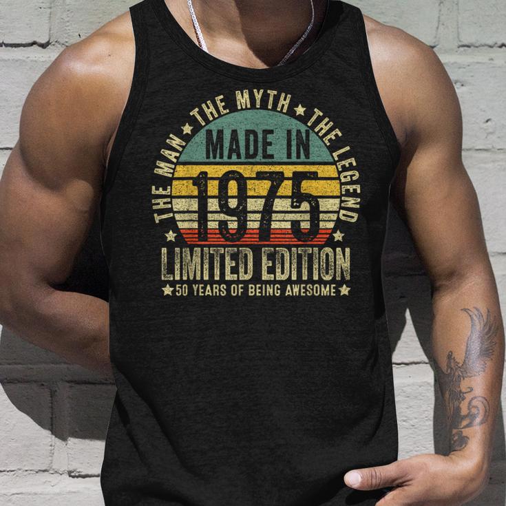 50 Year Oldintage 1975 Limited Edition 50Th Birthday Tank Top Geschenke für Ihn