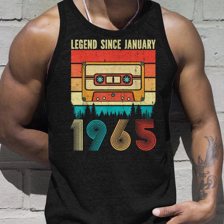 60 Years Old Legend Since January 1965 60Th Birthday Tank Top Geschenke für Ihn