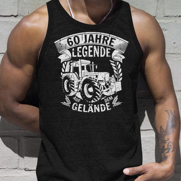 60Th Birthday Farmer 60 Years And A Legend Tank Top Geschenke für Ihn