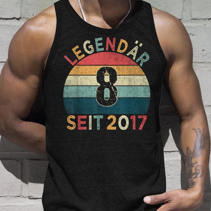 8Th Birthday Legendary Since 2017Intage 8 Years Old Tank Top Geschenke für Ihn