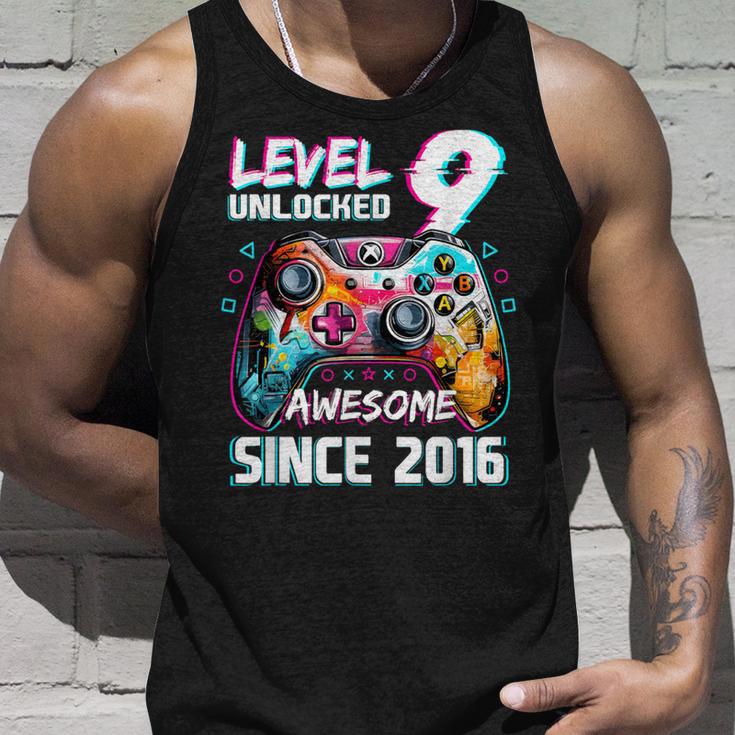 9Th Birthdayideo Game Level 9 Unlockedideo Player Boys Tank Top Geschenke für Ihn