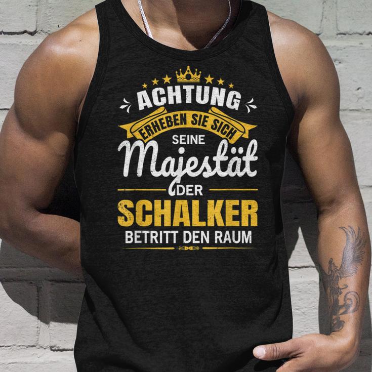 Achtung Seine Majestät Der Schalker Ruhrpott Gelsenkirchen Tank Top Geschenke für Ihn