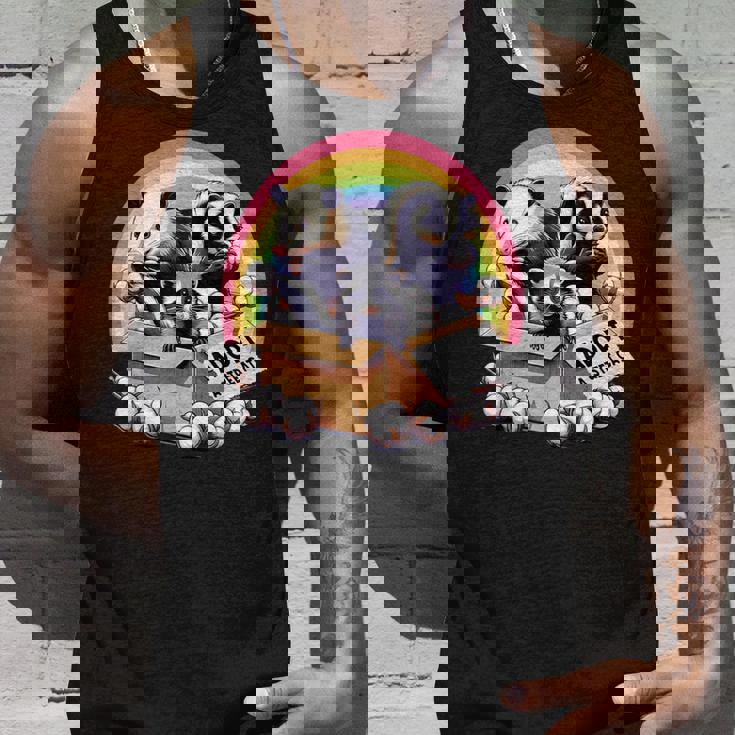 Adopt A Street Pet Vintage Tank Top | Cat, Opossum, Raccoon, Skunk Gifts for Him