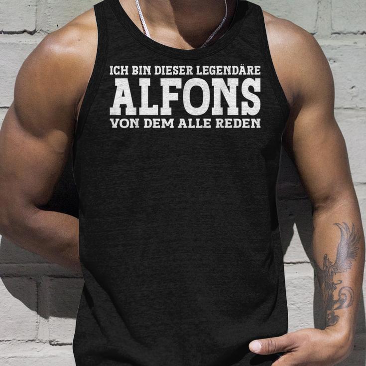 Alfons First Name Name Saying Alfons Tank Top Geschenke für Ihn