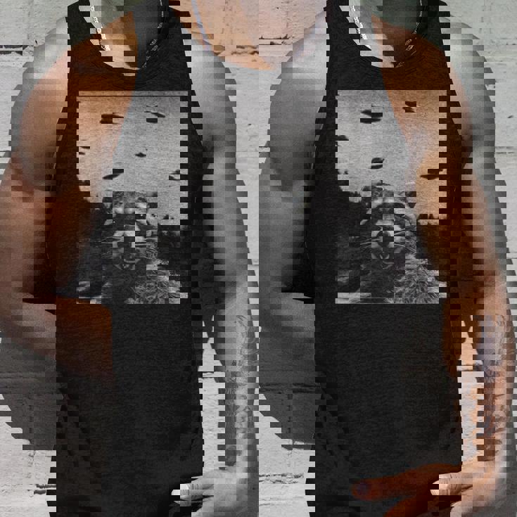 Alien Raccoon Tank Top - Sci-Fi Fun for UFO Enthusiasts Gifts for Him