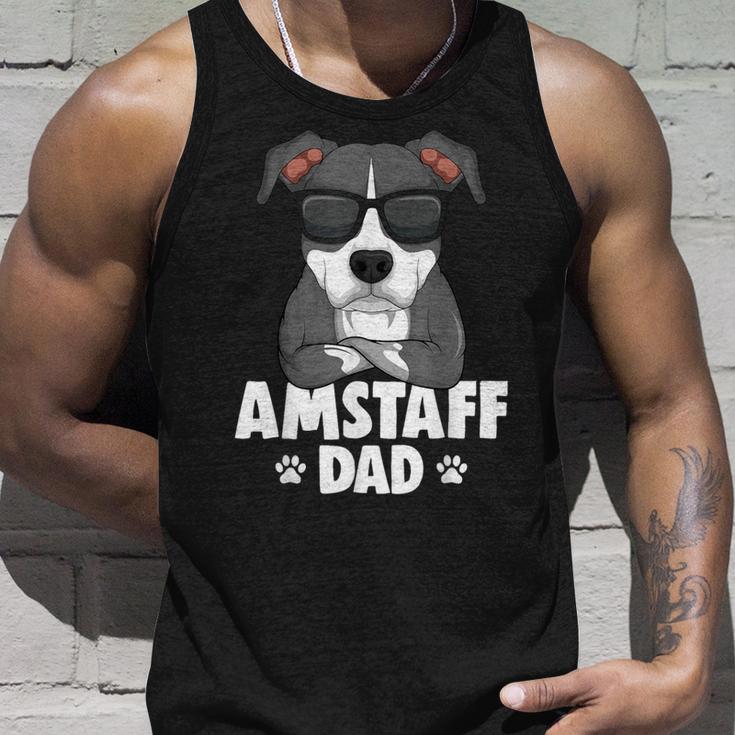 American Staffordshire Terrier Amstaff Papa Dog Tank Top Geschenke für Ihn