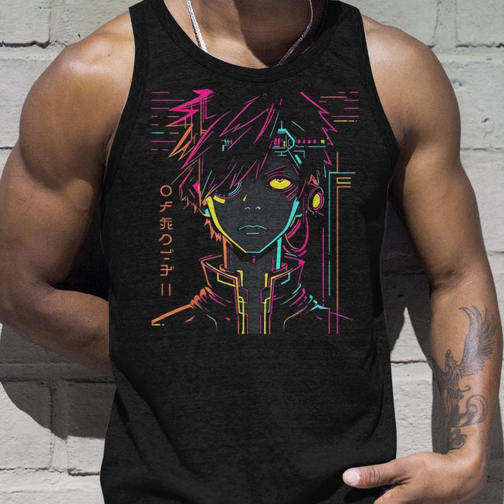 Anime Manga Motif Colourful Illustration Anime Tank Top Geschenke für Ihn