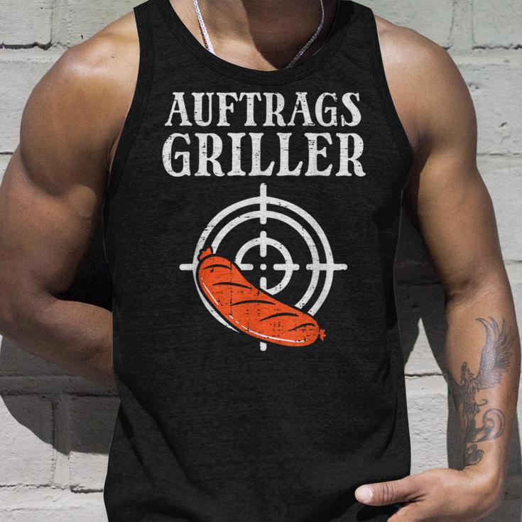 Auftrags Griller Wurst Grill Bbq Grill Master Tank Top Geschenke für Ihn