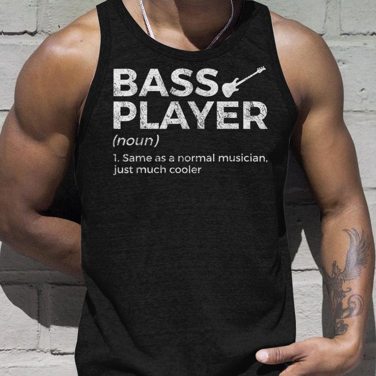 Bass Player Definition Bassist For Musicians Tank Top Geschenke für Ihn