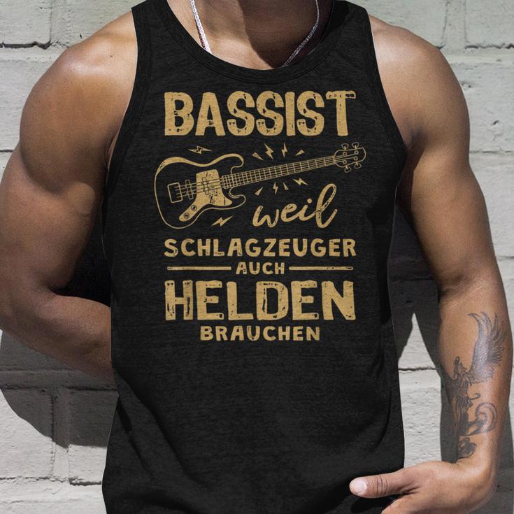 Bassist Weil Drummzeuger Auch Helden Nauch Bass Tank Top Geschenke für Ihn