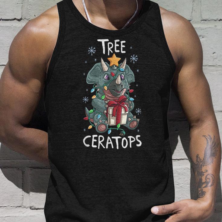 Baum Ceratops Nettes Triceratops-Dinosaurier-Weihnachten Tank Top Geschenke für Ihn