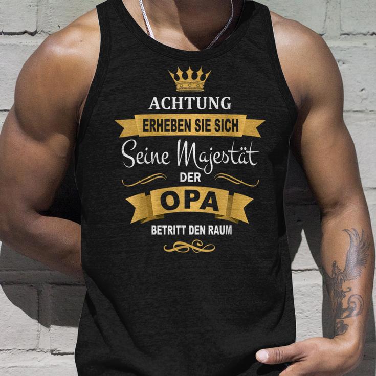 Best Grandpa Birthday King Majesty Crown Tank Top Geschenke für Ihn