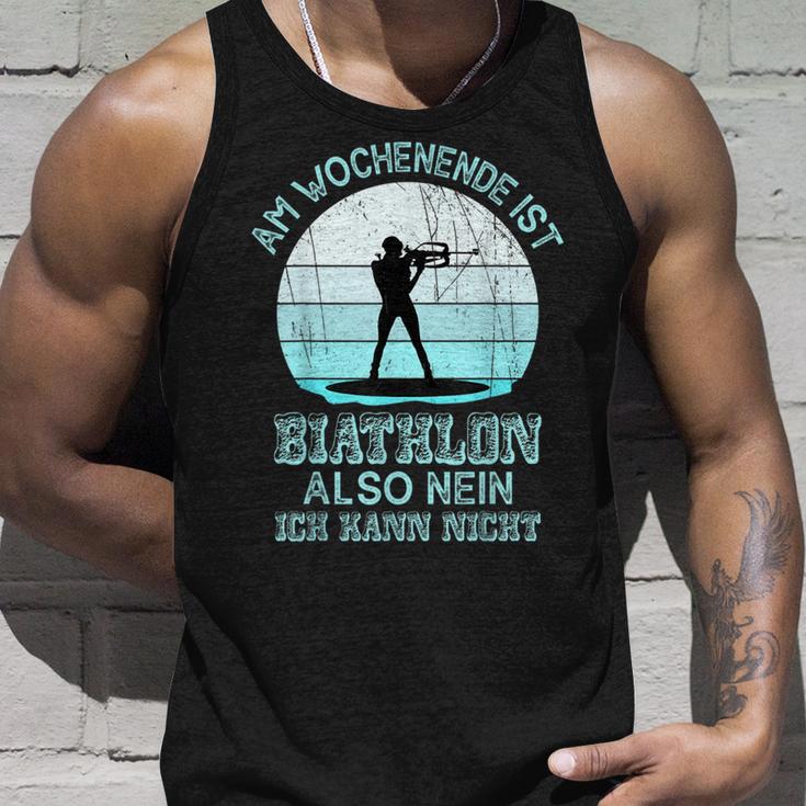 Weekend Biathlon Biathlon Fan Winter Sports Biathlon Tank Top Geschenke für Ihn