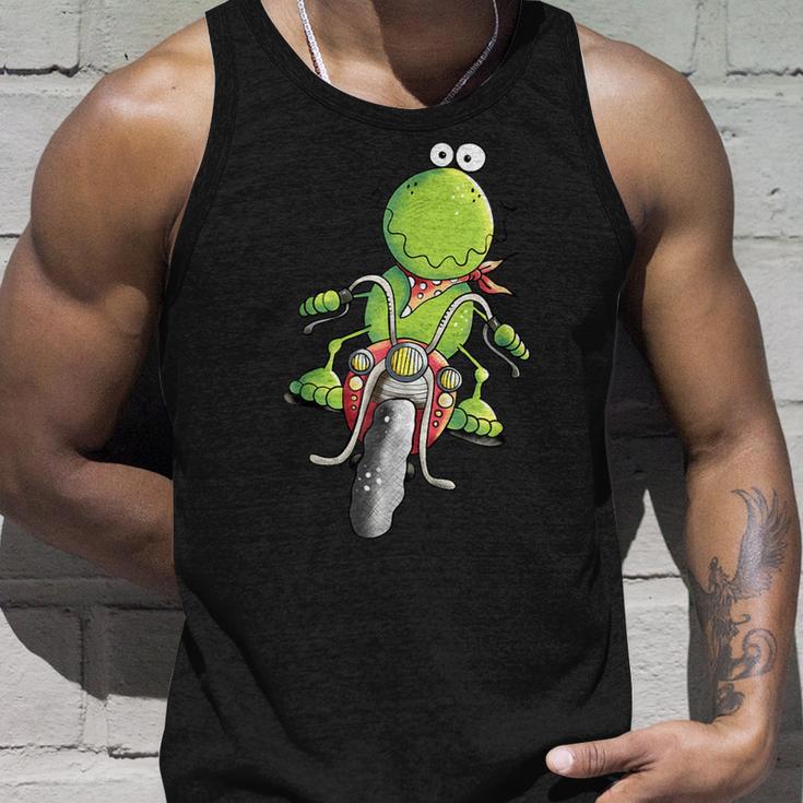 Biker Frog I Motorcyclist Fun Motorcycle Tank Top Geschenke für Ihn