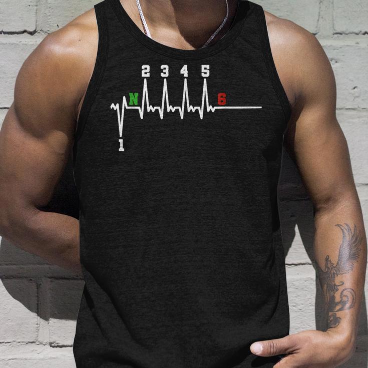 Biker Saying Motorcycle 1N23456 Ecg Heartbeat Motorcycle Biker Tank Top Geschenke für Ihn