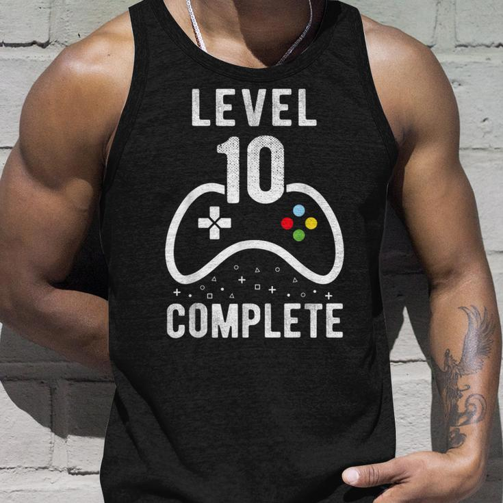 Birthday Boy 10 Years Gamer Level 10 Complete Tank Top Geschenke für Ihn