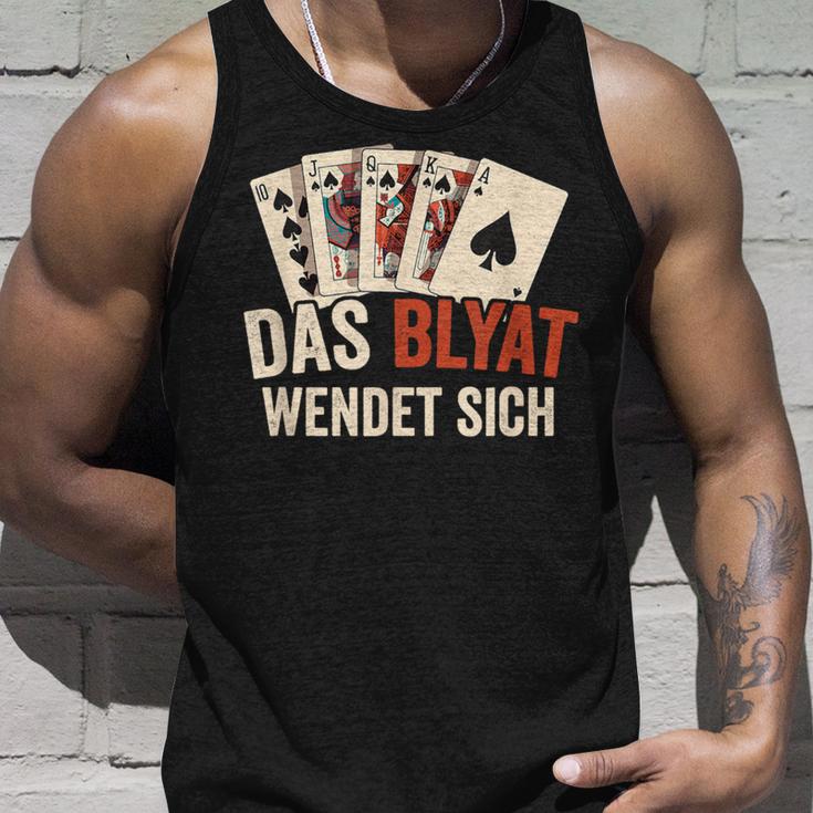 The Blyat Turns Russia Poker Cards Tank Top Geschenke für Ihn