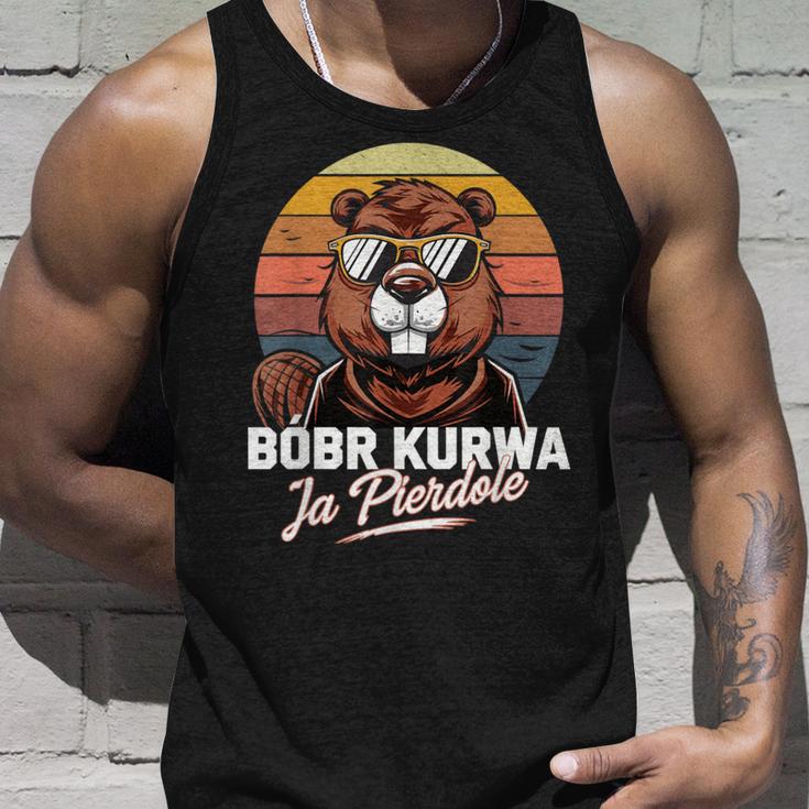 Bober Kurwa Meme Poland Beaver Costume Yes Pierdole Bóbr Tank Top Geschenke für Ihn