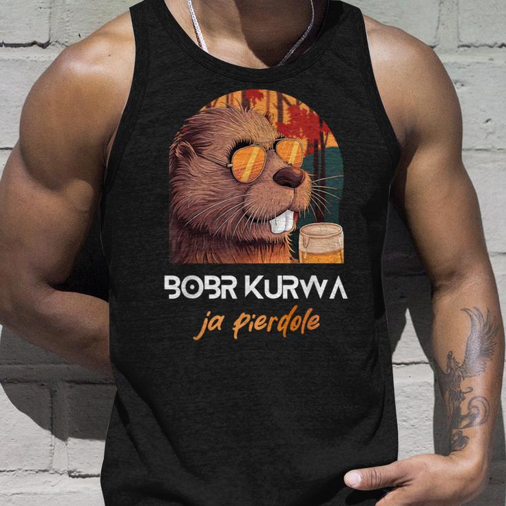 Bober Kurwa Polish Beaver Meme Bobr Ja Pierdole Tank Top Geschenke für Ihn