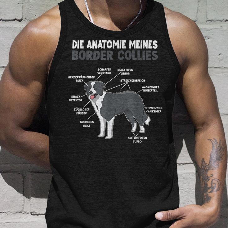 Border Collie Anatomie Collie Dog Holder S Tank Top Geschenke für Ihn