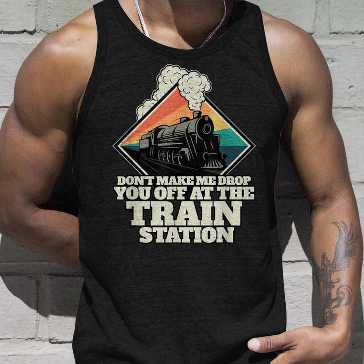 Bring Him Zum Bahnhof Train Yellowstone Tank Top Geschenke für Ihn