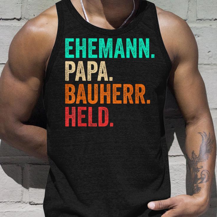 Builder Dad Husband Father's Day House Building Builder Tank Top Geschenke für Ihn