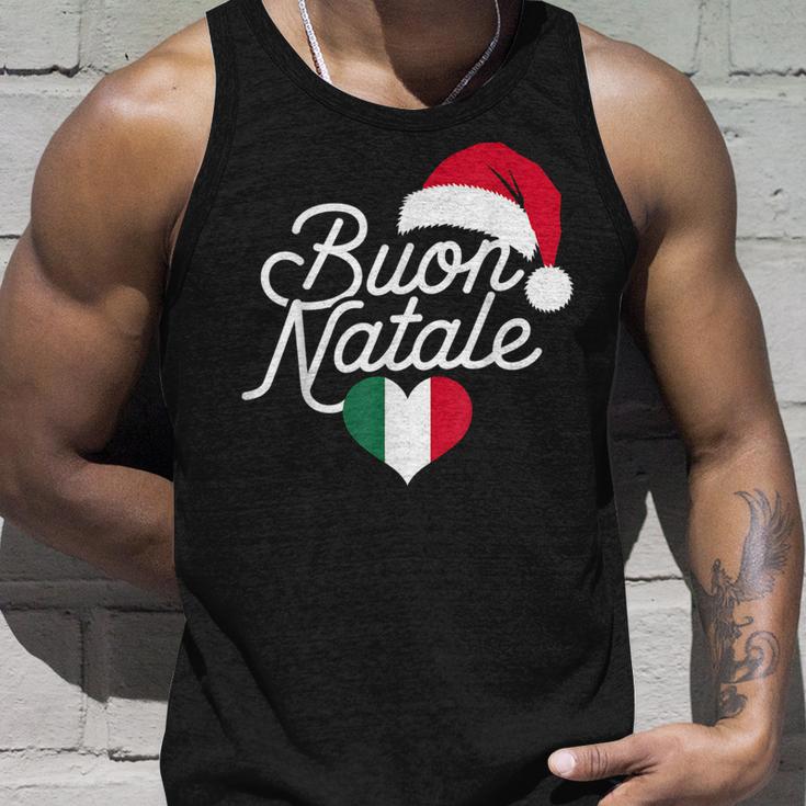 Buon Natale Italian Christmas Christmas Italy Flag Heart Tank Top Geschenke für Ihn