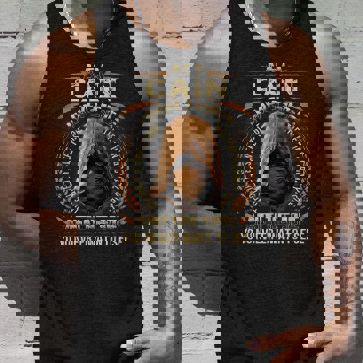 As a CAIN I Have 3 Sides Ninja Custom Name Birthday Gift Tank Top Gifts for Him