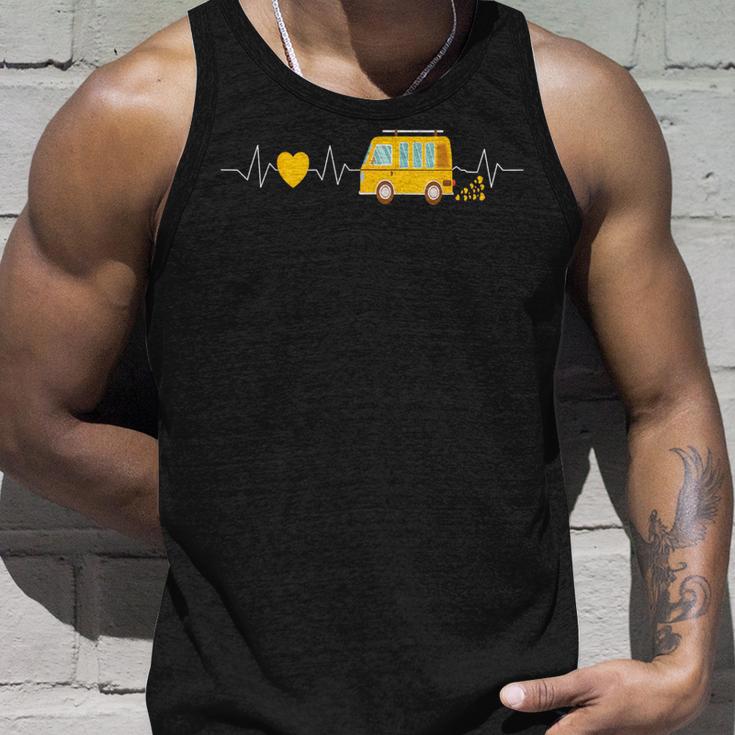 Campingan Boxenwagen Heartbeat Ecg Camper Tank Top Geschenke für Ihn