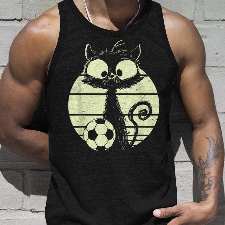 Cat Footballer Cats Cute Cat Tank Top Geschenke für Ihn