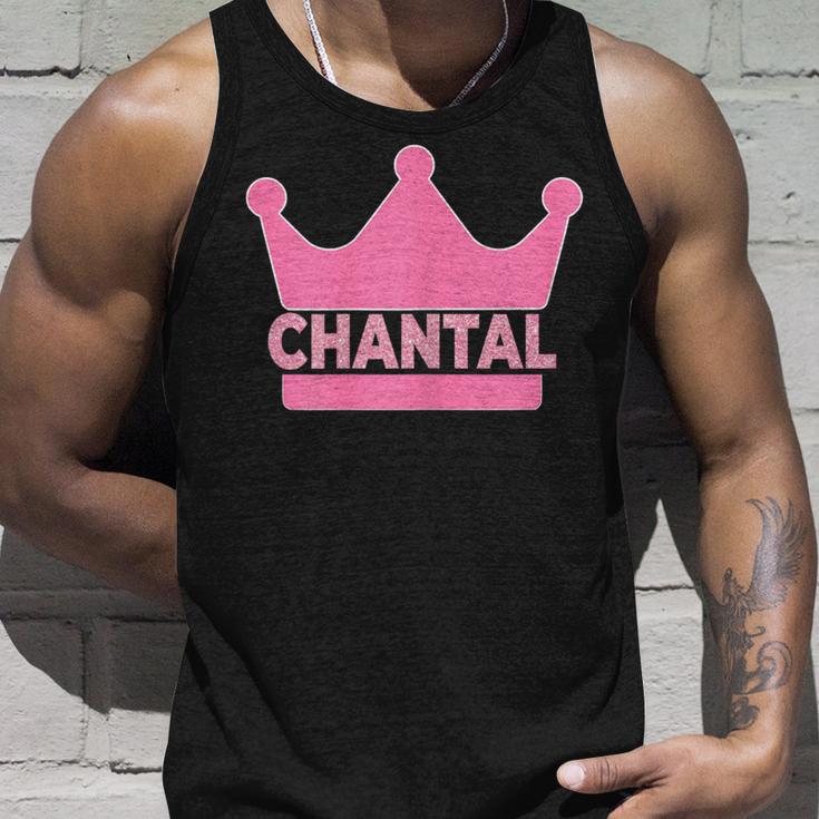 Chantal Name First Name Crown Pink Princess Jga Tank Top Geschenke für Ihn