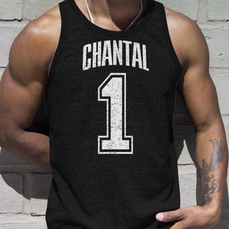 Chantal Supporter Number 1 Biggest Fan Tank Top Geschenke für Ihn