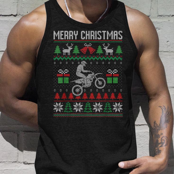 Christmas Jumper Motocross Dirt Bike Racing Christmas Sports Ugly Tank Top Geschenke für Ihn