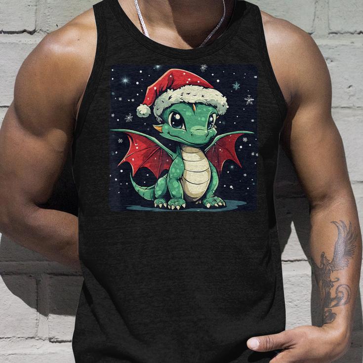 Christmas Mood With A Cosy Dragon For Festive Days Tank Top Geschenke für Ihn