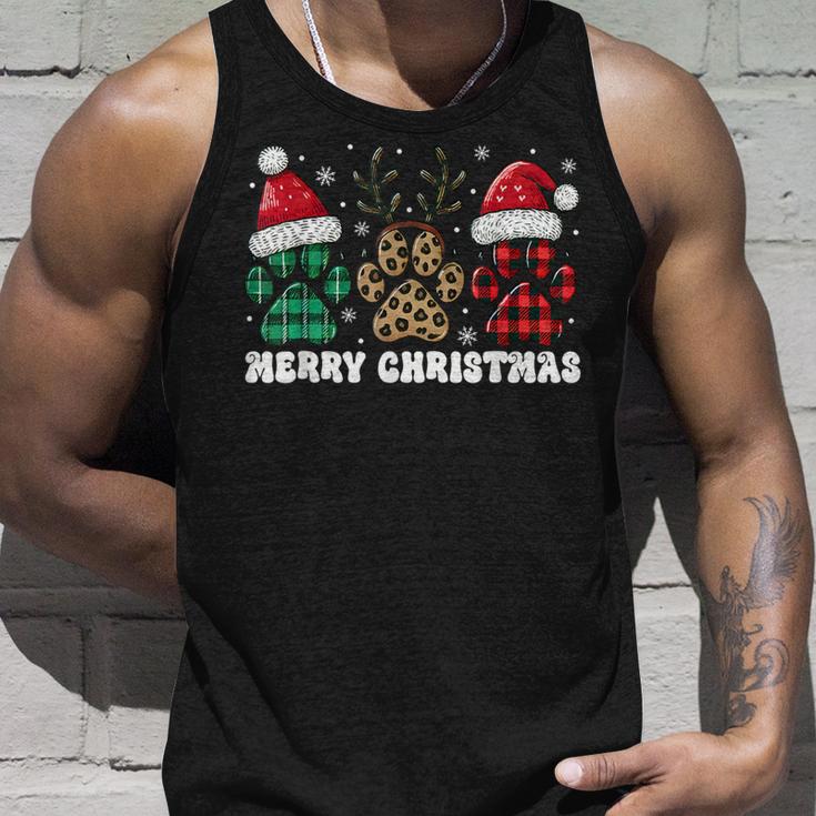 Christmas Outfit Christmas Party Outfit Cat Dog Paw Tank Top Geschenke für Ihn