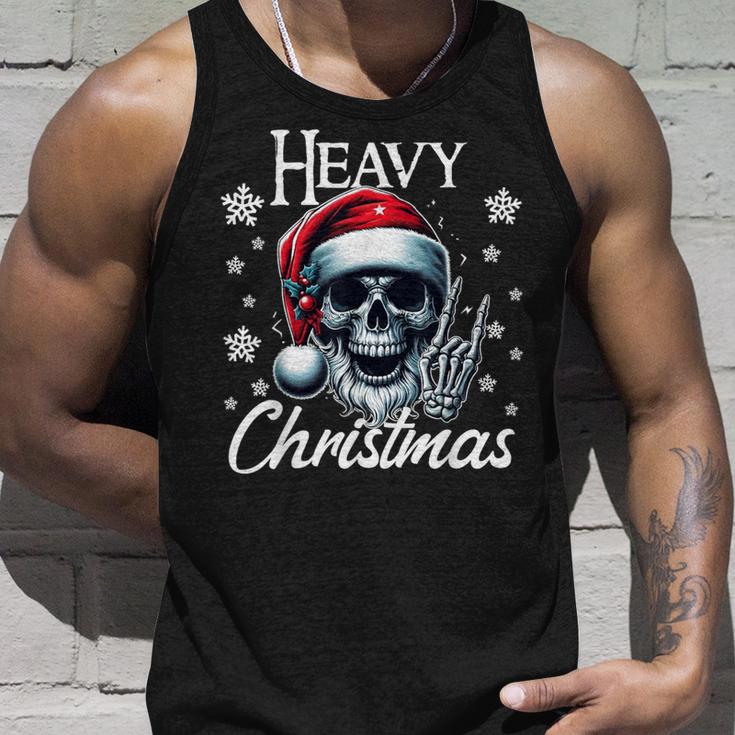 Christmas Skull Christmas Heavy Xmas Skeleton Tank Top Geschenke für Ihn