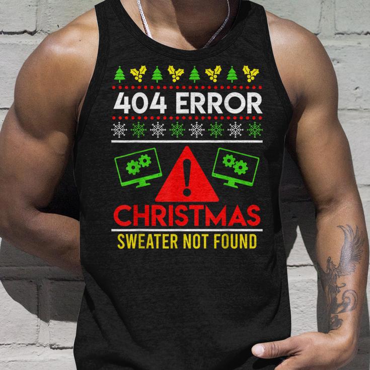 Christmas Slogan 404 Error Sweater Not Found Ugly Christmas Tank Top Geschenke für Ihn