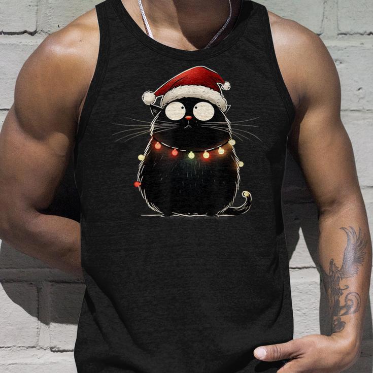 Christmas Tree Christmas Cat Christmas Tank Top Geschenke für Ihn